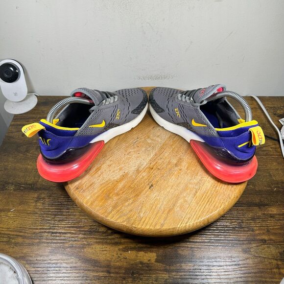 Nike Air Max 270 GS Regency Purple Laser Orange Women's Size 7.5 CI9941-500 - Picture 5 of 9